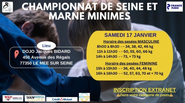 Championnat de Seine et Marne Minime